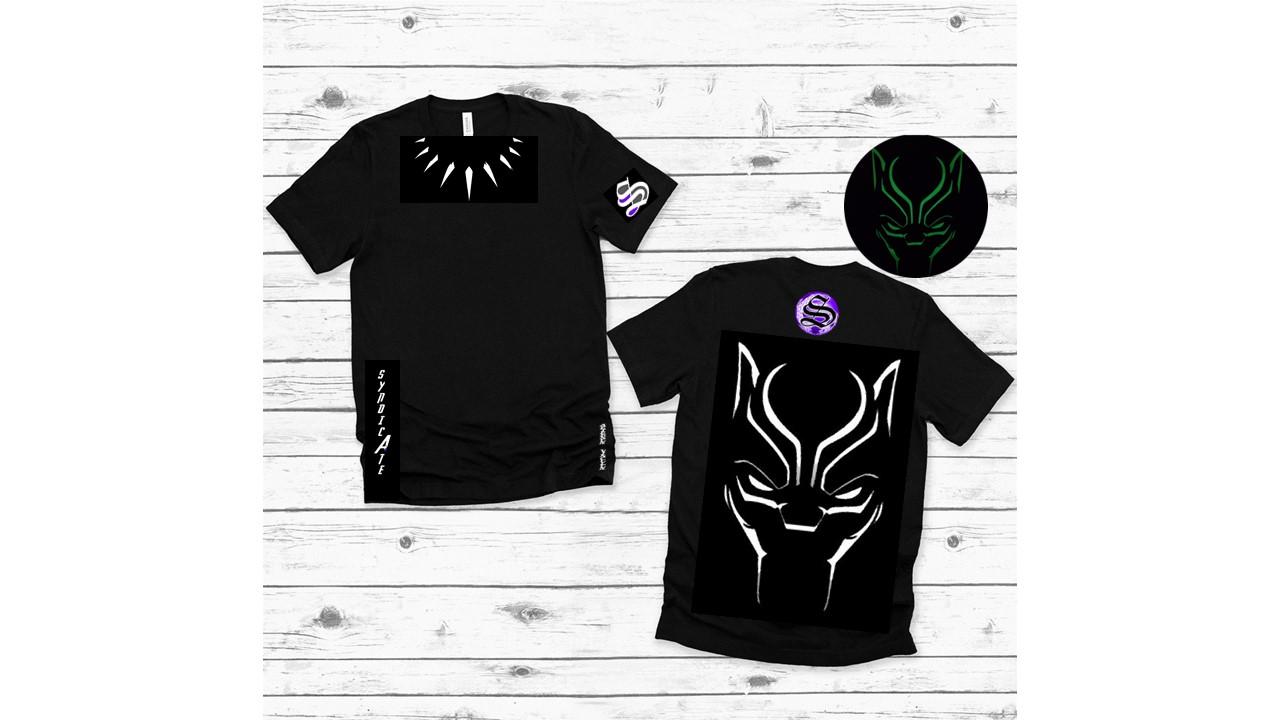 Syn Stylez Kids Eternal Bonds Panther T-Shirt (Glow in the Dark print)